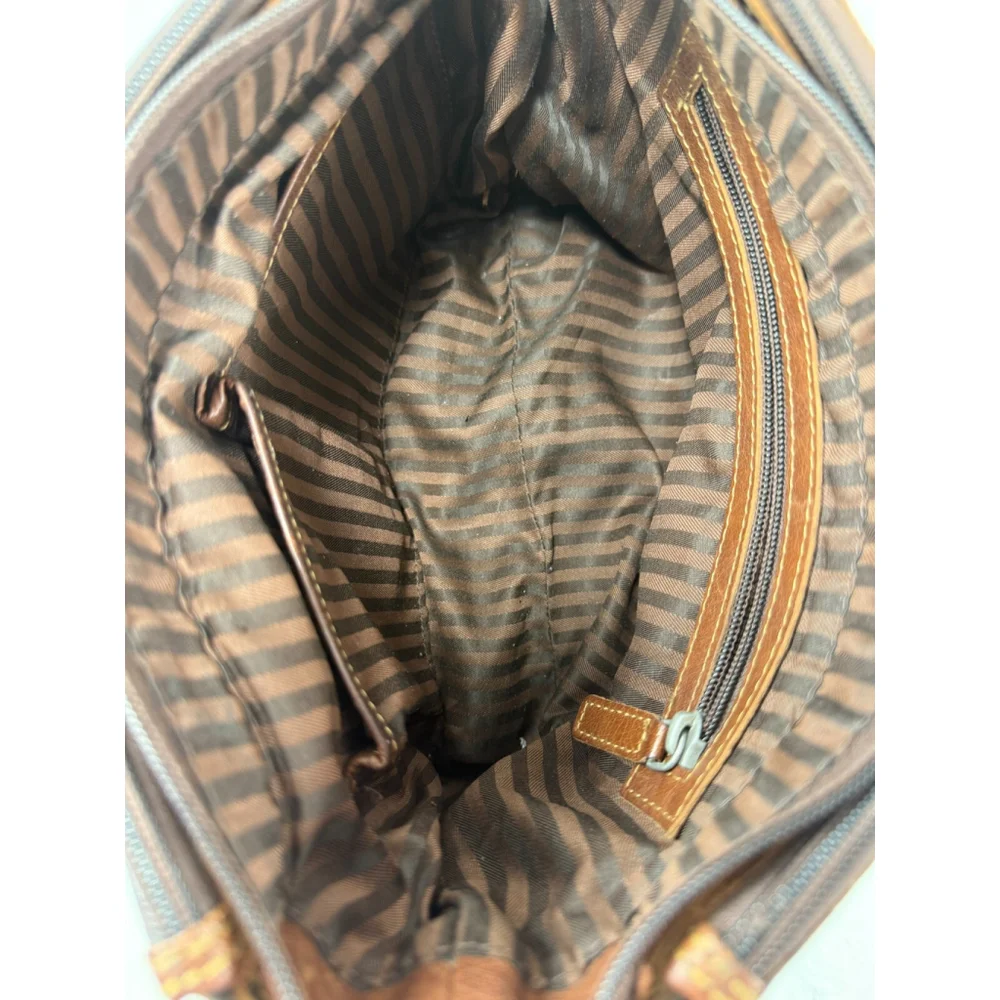 Jack Georges Voyager Leather Crossbody Messenger Hobo Bag
